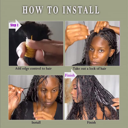 Human Braiding Hair 100G 22 Inch Deep Wave Bulk Human Hair for Braiding Hair 100% Virgin Human Hair Micro No Weft Human Hair Extensions 2Bundles(Natural Black#,22Inch)